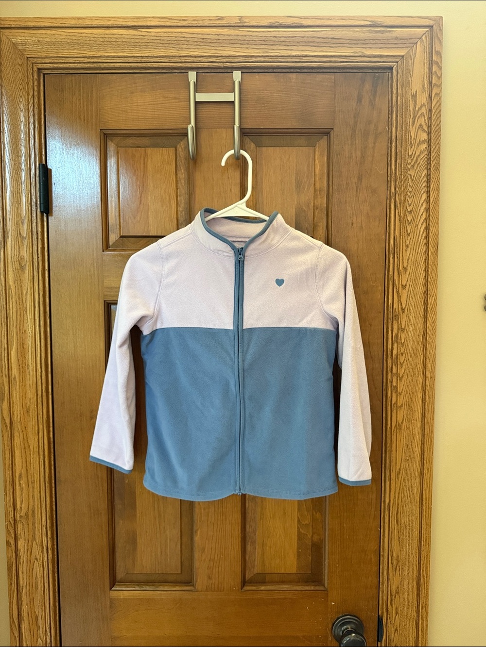 OshKosh B'gosh Lavender and Slate Blue Fleece Cozie Jacket